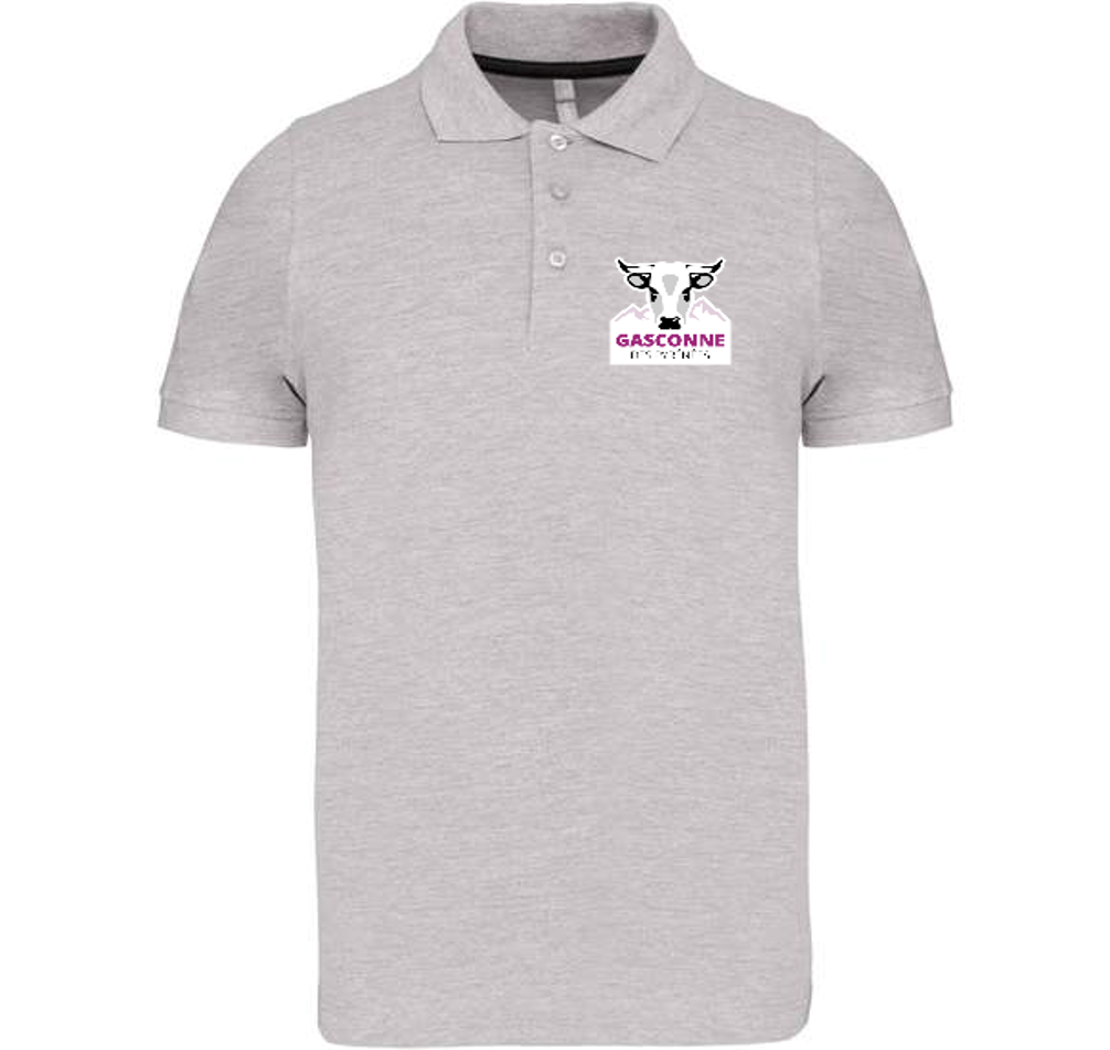 polo gris mc recto